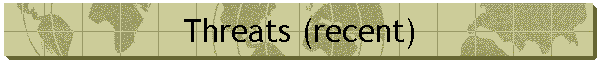 Threats (recent)